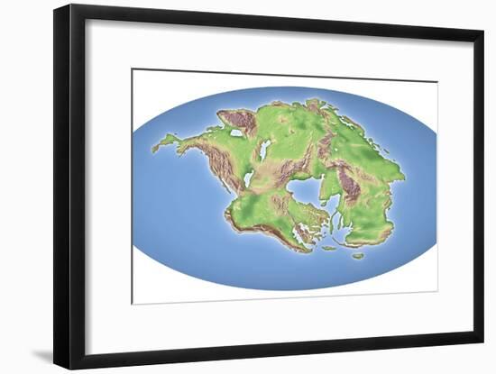 Continental Drift After 250 Million Years-Mikkel Juul-Framed Photographic Print