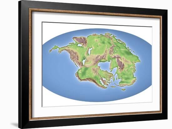 Continental Drift After 250 Million Years-Mikkel Juul-Framed Photographic Print