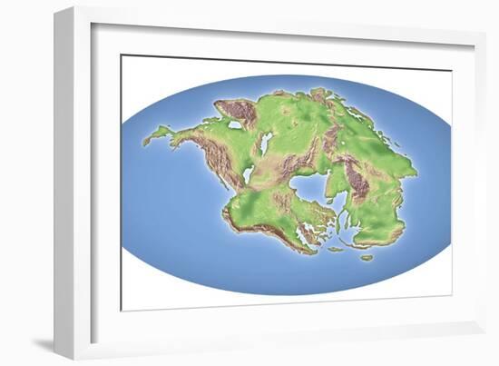 Continental Drift After 250 Million Years-Mikkel Juul-Framed Photographic Print