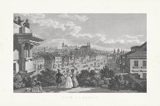 View of Prague-Continental School -Framed Giclee Print