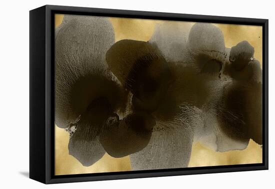 Continuous Black on Gold-Hannah Carlson-Framed Stretched Canvas