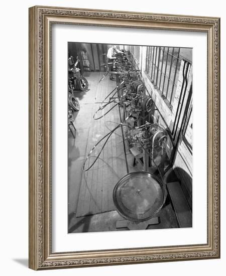 Continuous Sharpening of Longsaw Blades, Slack Sellars and Co, Sheffield, South Yorkshire, 1963-Michael Walters-Framed Photographic Print