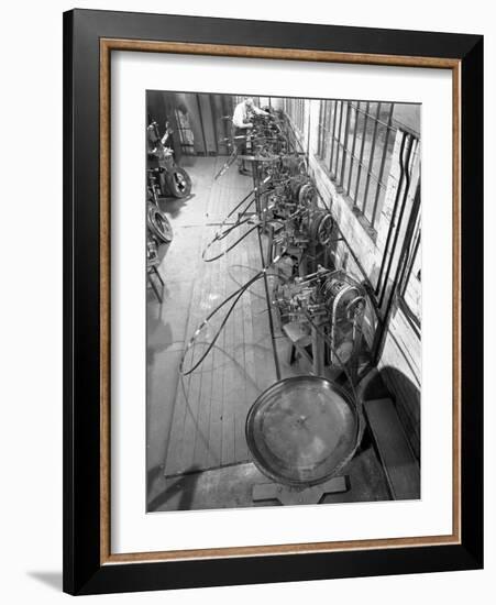 Continuous Sharpening of Longsaw Blades, Slack Sellars and Co, Sheffield, South Yorkshire, 1963-Michael Walters-Framed Photographic Print