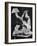 Contortionist Assembling a Dymaxion Map-Wallace Kirkland-Framed Photographic Print