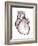 Contour Map of the Heart-PASIEKA-Framed Photographic Print