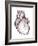 Contour Map of the Heart-PASIEKA-Framed Photographic Print