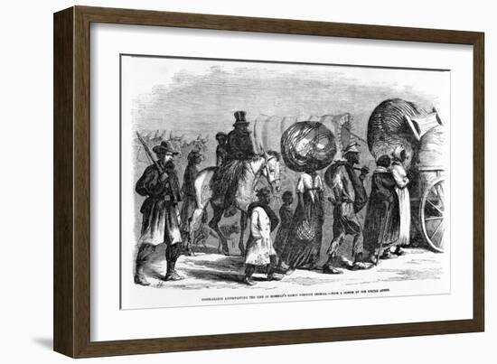 Contrabands Accompanying the Line of Sherman's March Through Georgia, C.1864-null-Framed Giclee Print