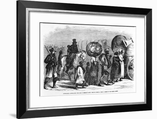 Contrabands Accompanying the Line of Sherman's March Through Georgia, C.1864-null-Framed Giclee Print