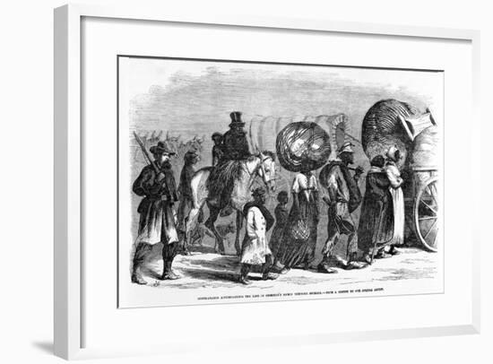 Contrabands Accompanying the Line of Sherman's March Through Georgia, C.1864-null-Framed Giclee Print