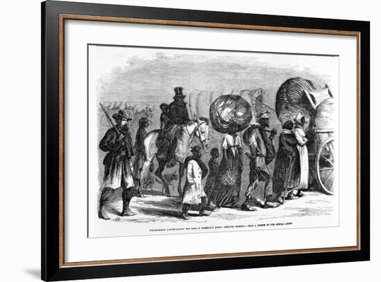 Contrabands Accompanying the Line of Sherman's March Through Georgia, C.1864-null-Framed Giclee Print