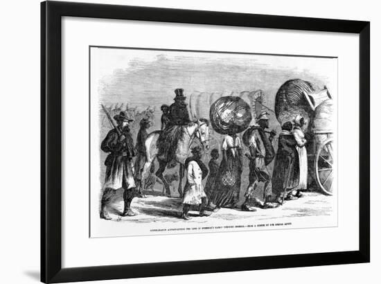 Contrabands Accompanying the Line of Sherman's March Through Georgia, C.1864-null-Framed Giclee Print