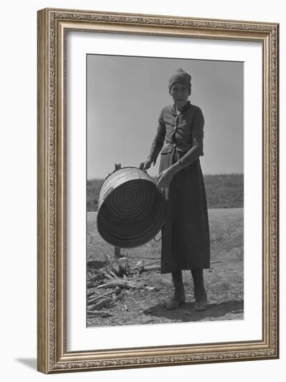 Contracting Grandmother-Dorothea Lange-Framed Art Print