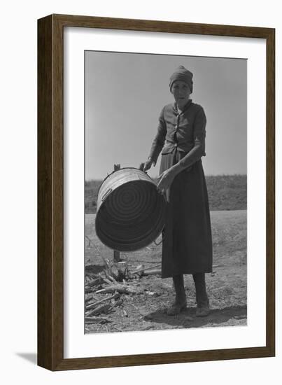 Contracting Grandmother-Dorothea Lange-Framed Art Print