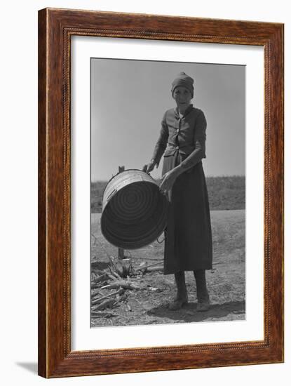 Contracting Grandmother-Dorothea Lange-Framed Art Print