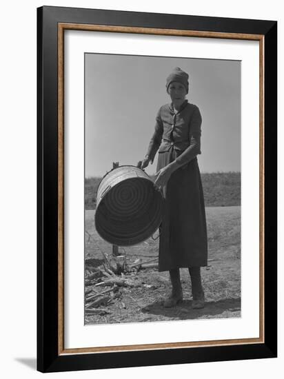 Contracting Grandmother-Dorothea Lange-Framed Art Print