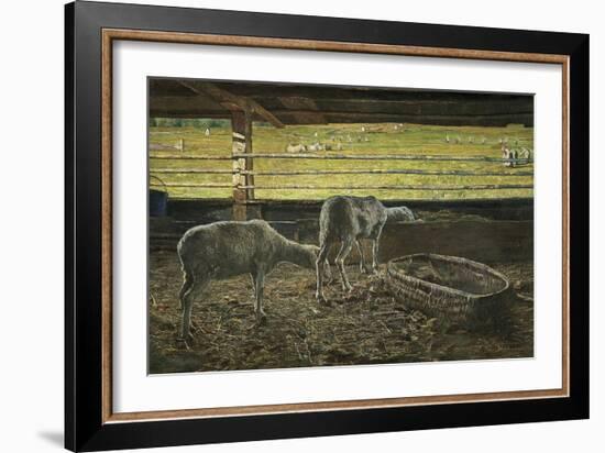 Contrast of Light, 1887-Giovanni Segantini-Framed Giclee Print