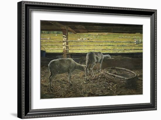 Contrast of Light, 1887-Giovanni Segantini-Framed Giclee Print