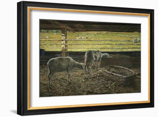 Contrast of Light, 1887-Giovanni Segantini-Framed Giclee Print