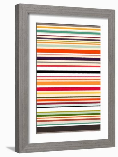 Contrast Stripe-Sharon Turner-Framed Art Print