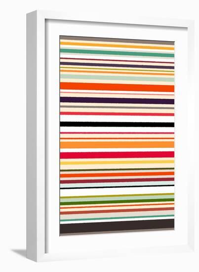 Contrast Stripe-Sharon Turner-Framed Art Print