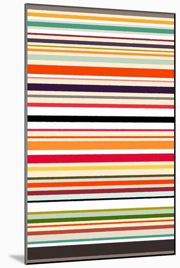 Contrast Stripe-Sharon Turner-Mounted Art Print