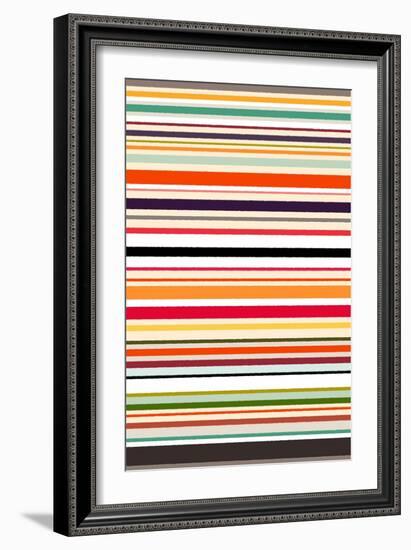 Contrast Stripe-Sharon Turner-Framed Art Print