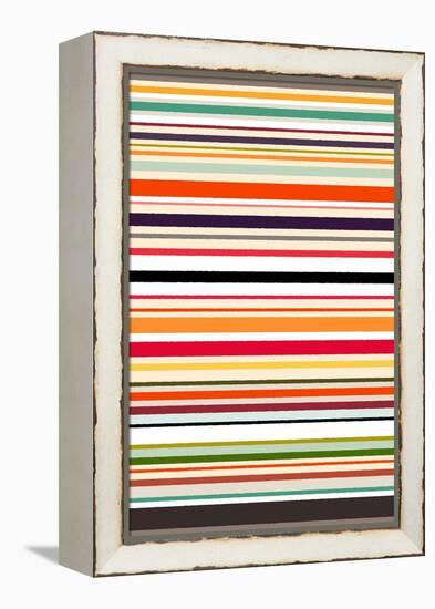 Contrast Stripe-Sharon Turner-Framed Stretched Canvas