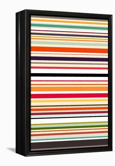 Contrast Stripe-Sharon Turner-Framed Stretched Canvas