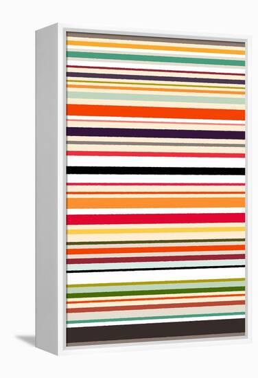 Contrast Stripe-Sharon Turner-Framed Stretched Canvas