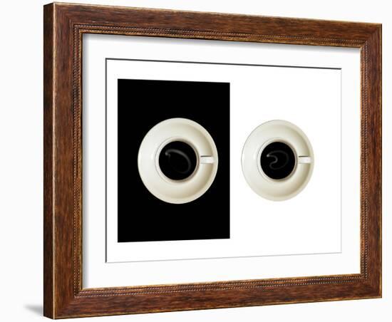 Contrast-null-Framed Art Print