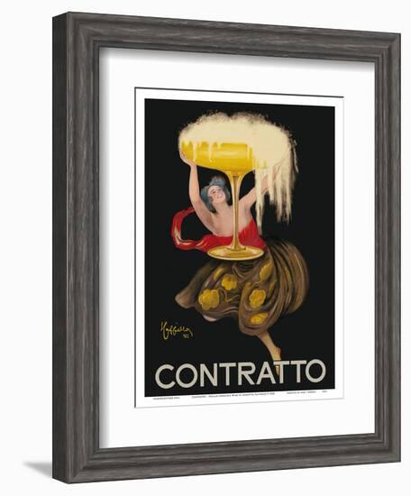 Contratto - Italian Sparkling Wine Champagne - Belle Époque Art-Leonetto Cappiello-Framed Art Print