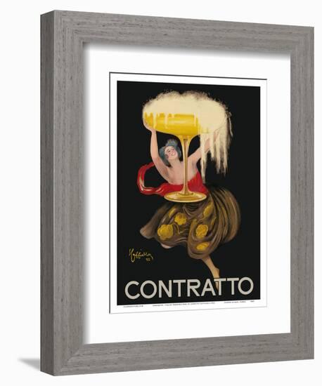 Contratto - Italian Sparkling Wine Champagne - Belle Époque Art-Leonetto Cappiello-Framed Art Print