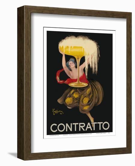 Contratto - Italian Sparkling Wine Champagne - Belle Époque Art-Leonetto Cappiello-Framed Art Print