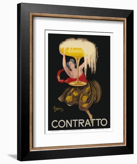 Contratto - Italian Sparkling Wine Champagne - Belle Époque Art-Leonetto Cappiello-Framed Art Print