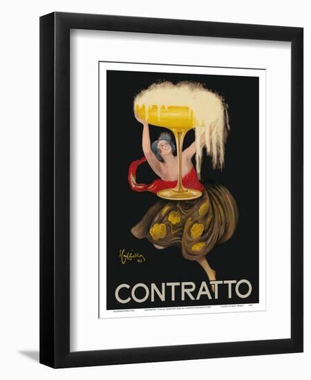 Contratto - Italian Sparkling Wine Champagne - Belle Époque Art-Leonetto Cappiello-Framed Art Print