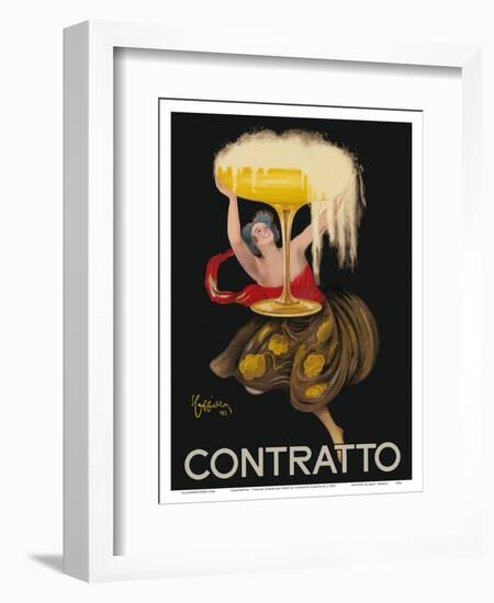 Contratto - Italian Sparkling Wine Champagne - Belle Époque Art-Leonetto Cappiello-Framed Art Print