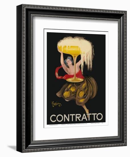 Contratto - Italian Sparkling Wine Champagne - Belle Époque Art-Leonetto Cappiello-Framed Art Print