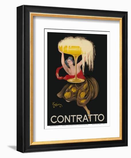 Contratto - Italian Sparkling Wine Champagne - Belle Époque Art-Leonetto Cappiello-Framed Art Print