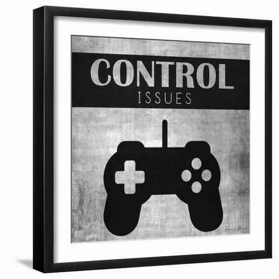 Control Issues Monochromatic-Denise Brown-Framed Premium Giclee Print