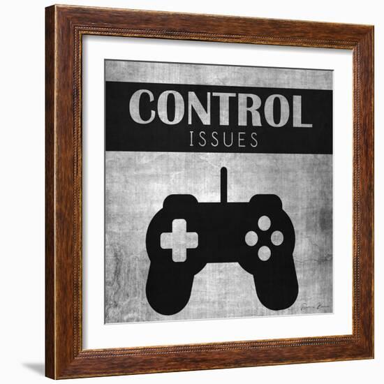 Control Issues Monochromatic-Denise Brown-Framed Art Print