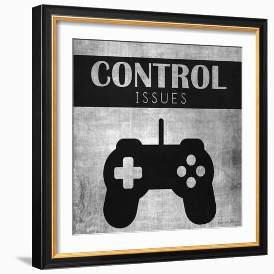 Control Issues Monochromatic-Denise Brown-Framed Art Print