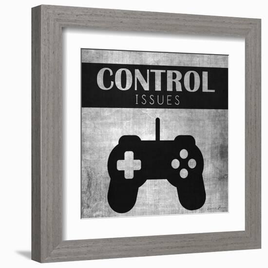 Control Issues Monochromatic-Denise Brown-Framed Art Print