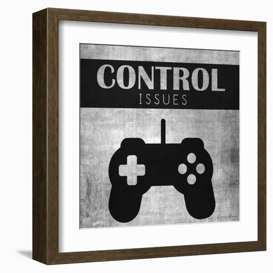 Control Issues Monochromatic-Denise Brown-Framed Art Print