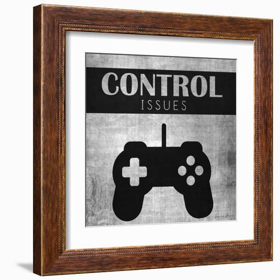 Control Issues Monochromatic-Denise Brown-Framed Art Print