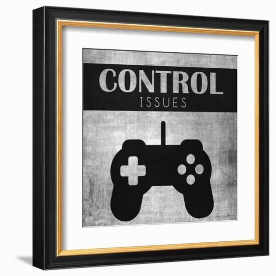 Control Issues Monochromatic-Denise Brown-Framed Art Print
