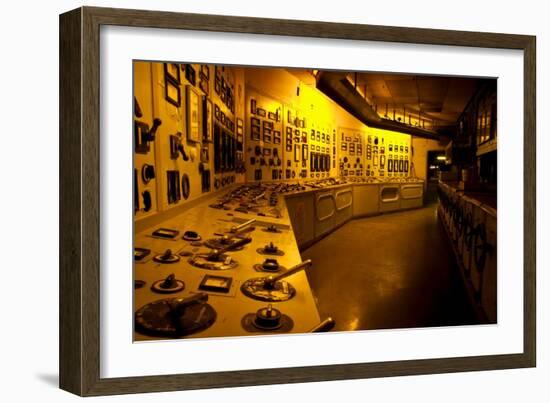 Control Station in Power Station-Nathan Wright-Framed Photographic Print