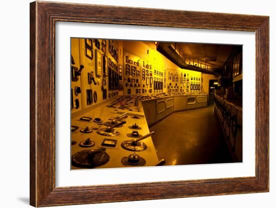 Control Station in Power Station-Nathan Wright-Framed Photographic Print