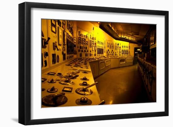 Control Station in Power Station-Nathan Wright-Framed Photographic Print