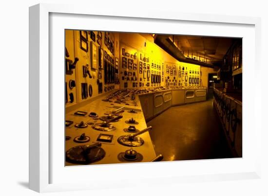 Control Station in Power Station-Nathan Wright-Framed Photographic Print