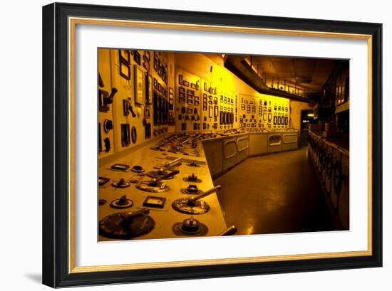 Control Station in Power Station-Nathan Wright-Framed Photographic Print